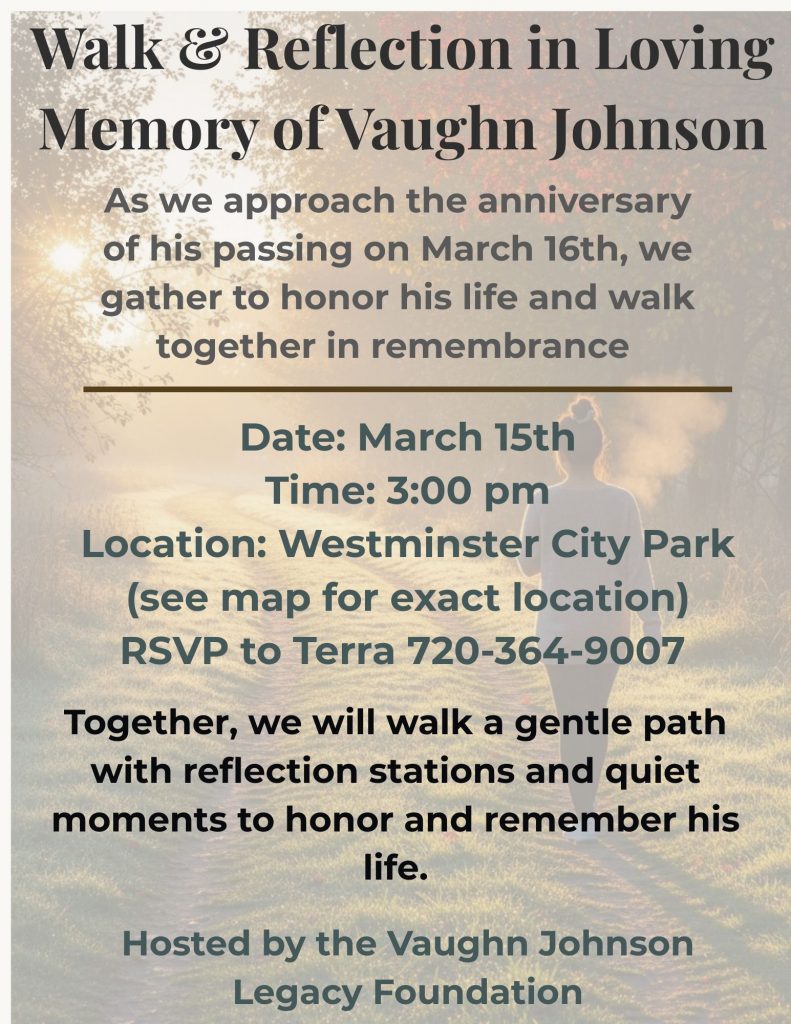 walk & reflection in loving memory of vaughn johnson